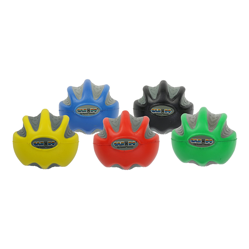 CanDo Digi-Squeeze Hand/Finger Exerciser - 5 Piece set